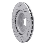 Dynamic Friction 2018-2022 Genesis G70 Front Right Drilled & Slotted Geoperformance Rotor by Dynamic Friction Company 830-21038R