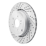 Dynamic Friction 2018-2025 Genesis G70 Rear Left Drilled & Slotted Geoperformance Rotor by Dynamic Friction Company 830-21039L