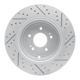 Dynamic Friction 2018-2025 Genesis G70 Rear Left Drilled & Slotted Geoperformance Rotor by Dynamic Friction Company 830-21039L