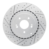 Dynamic Friction 2018-2025 Genesis G70 Rear Left Drilled & Slotted Geoperformance Rotor by Dynamic Friction Company 830-21039L