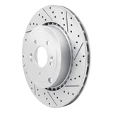 Dynamic Friction 2018-2025 Genesis G70 Rear Right Drilled & Slotted Geoperformance Rotor by Dynamic Friction Company 830-21039R