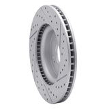 Dynamic Friction 2018-2023 Genesis G70 Front Left Drilled & Slotted Geoperformance Rotor by Dynamic Friction Company 830-21040L