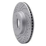 Dynamic Friction 2018-2023 Genesis G70 Front Right Drilled & Slotted Geoperformance Rotor by Dynamic Friction Company 830-21040R