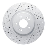 Dynamic Friction 2021-2026 Hyundai Sonata Front Left Drilled & Slotted Geoperformance Rotor by Dynamic Friction Company 830-21048L