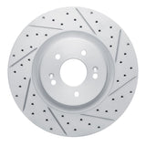Dynamic Friction 2021-2026 Hyundai Sonata Front Right Drilled & Slotted Geoperformance Rotor by Dynamic Friction Company 830-21048R