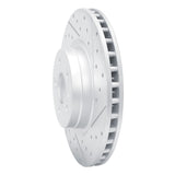 Dynamic Friction 2012-2021 Tesla Model X Front Right Drilled & Slotted Geoperformance Rotor by Dynamic Friction Company 830-26001R