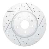 Dynamic Friction 2012-2021 Tesla Model X Front Right Drilled & Slotted Geoperformance Rotor by Dynamic Friction Company 830-26001R