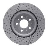 Dynamic Friction 2017-2025 Tesla Model 3 Front Right Drilled & Slotted Geoperformance Rotor by Dynamic Friction Company 830-26002R