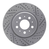 Dynamic Friction 2017-2025 Tesla Model 3 Front Right Drilled & Slotted Geoperformance Rotor by Dynamic Friction Company 830-26002R
