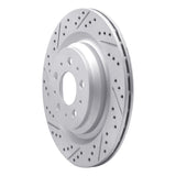 Dynamic Friction 2017-2025 Tesla Model Y Rear Left Drilled & Slotted Geoperformance Rotor by Dynamic Friction Company 830-26003L
