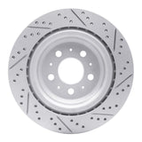 Dynamic Friction 2017-2025 Tesla Model Y Rear Left Drilled & Slotted Geoperformance Rotor by Dynamic Friction Company 830-26003L