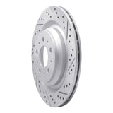Dynamic Friction 2017-2025 Tesla Model Y Rear Right Drilled & Slotted Geoperformance Rotor by Dynamic Friction Company 830-26003R