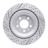 Dynamic Friction 2017-2025 Tesla Model Y Rear Right Drilled & Slotted Geoperformance Rotor by Dynamic Friction Company 830-26003R