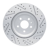 Dynamic Friction 2017-2025 Tesla Model 3 Rear Left Drilled & Slotted Geoperformance Rotor by Dynamic Friction Company 830-26005L