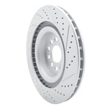 Dynamic Friction 2012-2021 Tesla Model X Rear Left Drilled & Slotted Geoperformance Rotor by Dynamic Friction Company 830-26006L