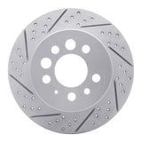 R1 Concepts 1974-1995 Volvo 245 Rear Left Drilled & Slotted Geoperformance Rotor by R1 Concepts 830-27006L
