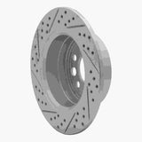 R1 Concepts 1974-1995 Volvo 245 Rear Right Drilled & Slotted Geoperformance Rotor by R1 Concepts 830-27006R