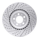 Dynamic Friction 2004-2007 Volvo V70 Front Right Drilled & Slotted Geoperformance Rotor by Dynamic Friction Company 830-27031R