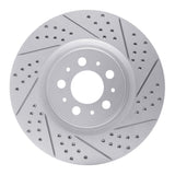 Dynamic Friction 2004-2007 Volvo V70 Front Right Drilled & Slotted Geoperformance Rotor by Dynamic Friction Company 830-27031R