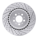 Dynamic Friction 2004-2007 Volvo S60 Rear Left Drilled & Slotted Geoperformance Rotor by Dynamic Friction Company 830-27032L