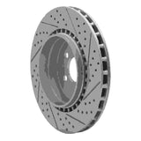 Dynamic Friction 2004-2007 Volvo S60 Rear Left Drilled & Slotted Geoperformance Rotor by Dynamic Friction Company 830-27032L