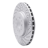 Dynamic Friction 2004-2007 Volvo V70 Rear Right Drilled & Slotted Geoperformance Rotor by Dynamic Friction Company 830-27032R