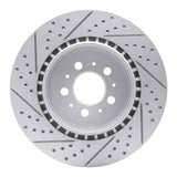 Dynamic Friction 2004-2007 Volvo V70 Rear Right Drilled & Slotted Geoperformance Rotor by Dynamic Friction Company 830-27032R