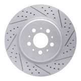 Dynamic Friction 2004-2007 Volvo V70 Rear Right Drilled & Slotted Geoperformance Rotor by Dynamic Friction Company 830-27032R