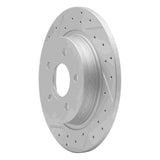 Dynamic Friction 2004-2013 Volvo V50 Rear Left Drilled & Slotted Geoperformance Rotor by Dynamic Friction Company 830-27033L