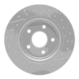 Dynamic Friction 2004-2013 Volvo V50 Rear Left Drilled & Slotted Geoperformance Rotor by Dynamic Friction Company 830-27033L