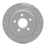 Dynamic Friction 2004-2013 Volvo V50 Rear Left Drilled & Slotted Geoperformance Rotor by Dynamic Friction Company 830-27033L
