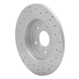 Dynamic Friction 2004-2013 Volvo V50 Rear Left Drilled & Slotted Geoperformance Rotor by Dynamic Friction Company 830-27033L