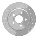 Dynamic Friction 2004-2013 Volvo C70 Rear Right Drilled & Slotted Geoperformance Rotor by Dynamic Friction Company 830-27033R