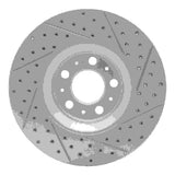 Dynamic Friction 2003-2009 Volvo Xc90 Front Left Drilled & Slotted Geoperformance Rotor by Dynamic Friction Company 830-27038L