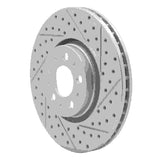 Dynamic Friction 2003-2009 Volvo S60 Front Right Drilled & Slotted Geoperformance Rotor by Dynamic Friction Company 830-27038R