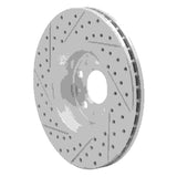 Dynamic Friction 2003-2009 Volvo S60 Front Right Drilled & Slotted Geoperformance Rotor by Dynamic Friction Company 830-27038R
