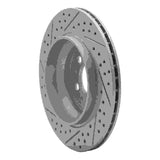 Dynamic Friction 2003-2014 Volvo Xc90 Rear Right Drilled & Slotted Geoperformance Rotor by Dynamic Friction Company 830-27039R