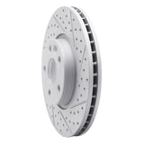 Dynamic Friction 2007-2018 Land Rover Range Rover Evoque Front Right Drilled & Slotted Geoperformance Rotor by Dynamic Friction Company 830-27041R