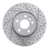 Dynamic Friction 2007-2018 Land Rover Range Rover Evoque Front Right Drilled & Slotted Geoperformance Rotor by Dynamic Friction Company 830-27041R