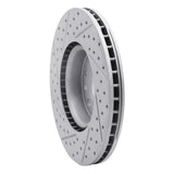 Dynamic Friction 2007-2018 Land Rover Range Rover Evoque Front Right Drilled & Slotted Geoperformance Rotor by Dynamic Friction Company 830-27041R