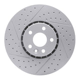 Dynamic Friction 2010-2016 Volvo XC60 Front Left Drilled & Slotted Geoperformance Rotor by Dynamic Friction Company 830-27043L