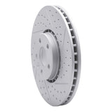 Dynamic Friction 2010-2016 Volvo XC60 Front Right Drilled & Slotted Geoperformance Rotor by Dynamic Friction Company 830-27043R