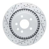 Dynamic Friction 2010-2017 Volvo XC60 Rear Left Drilled & Slotted Geoperformance Rotor by Dynamic Friction Company 830-27044L