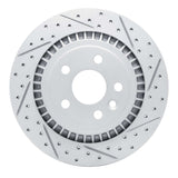 Dynamic Friction 2010-2017 Volvo XC60 Rear Right Drilled & Slotted Geoperformance Rotor by Dynamic Friction Company 830-27044R