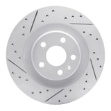 Dynamic Friction 2016-2026 Volvo XC60 Rear Left Drilled & Slotted Geoperformance Rotor by Dynamic Friction Company 830-27052L
