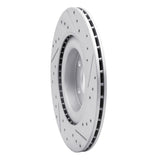Dynamic Friction 2016-2026 Volvo XC60 Rear Left Drilled & Slotted Geoperformance Rotor by Dynamic Friction Company 830-27052L