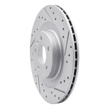 Dynamic Friction 2016-2026 Volvo V90 Rear Right Drilled & Slotted Geoperformance Rotor by Dynamic Friction Company 830-27052R