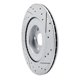 Dynamic Friction 2016-2026 Polestar Polestar 2 Rear Left Drilled & Slotted Geoperformance Rotor by Dynamic Friction Company 830-27054L