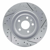 Dynamic Friction 2016-2026 Polestar Polestar 2 Rear Right Drilled & Slotted Geoperformance Rotor by Dynamic Friction Company 830-27054R