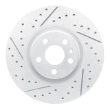 Dynamic Friction 2017-2025 Volvo S90 Front Left Drilled & Slotted Geoperformance Rotor by Dynamic Friction Company 830-27059L